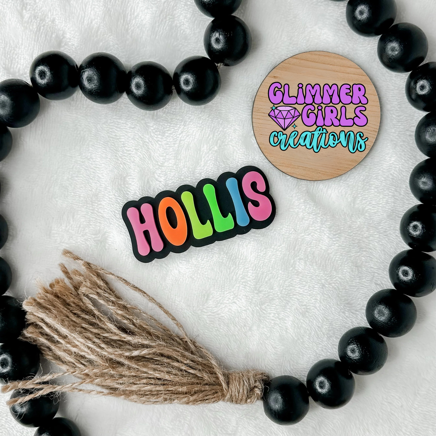 Neon Acrylic Name Clip