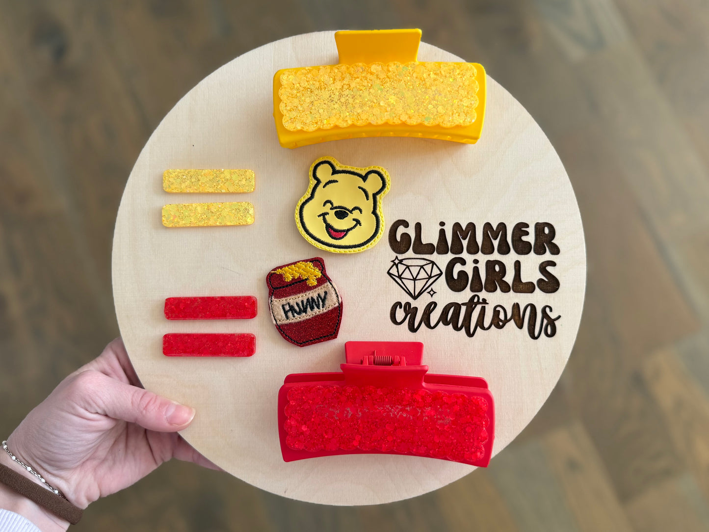 Winnie the Pooh Hair Clips