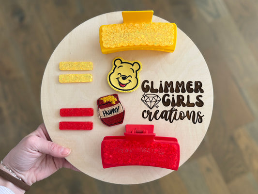 Winnie the Pooh Hair Clips