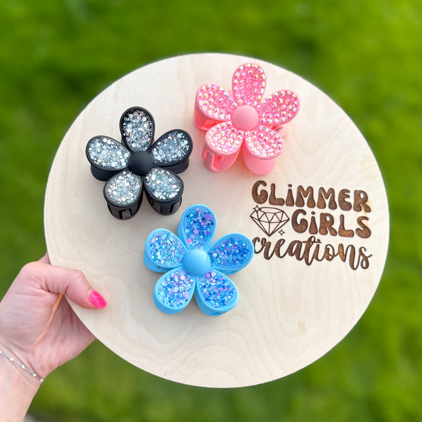 Pink Resin Claw Clips (PinkOut)