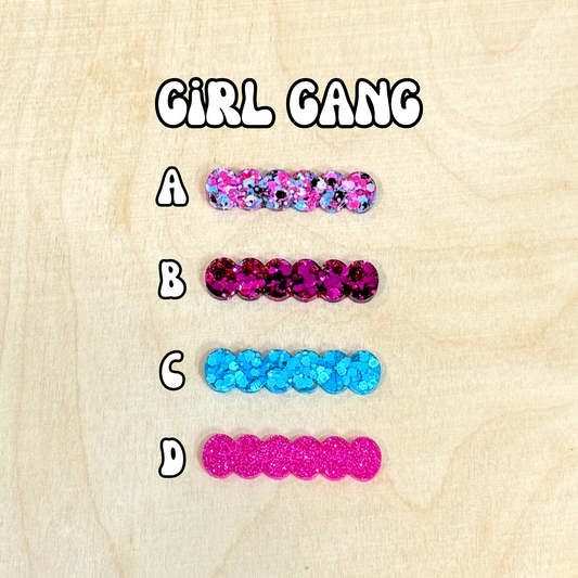 Girl Gang Resin Clippies