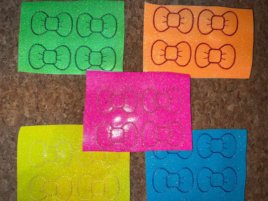 Neon Bow Felties